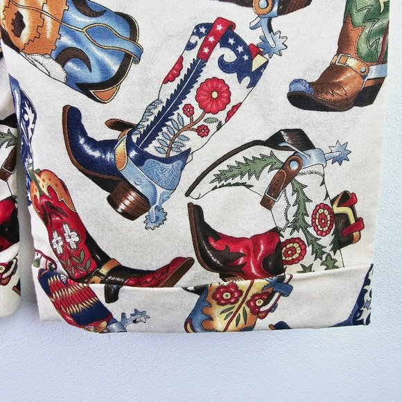 Hannah Kate RARE Boys Cowboy Boots All-Over-Pattern Cuffed Pants, USA, 5 - Picture 7 of 9